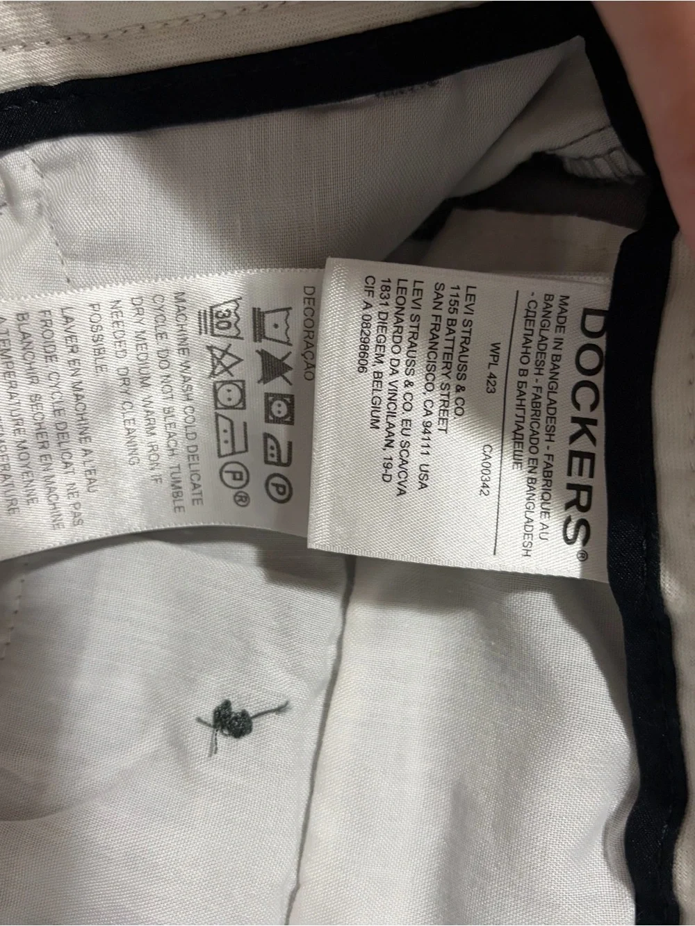 Dockers Men's Charcoal Gray Chino Pants